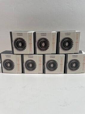 Clarisonic Charcoal Replacement Brush Heads - Brand New (7 Pack)